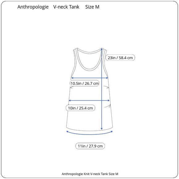 Anthropologie Knit V-neck Tank - Picture 6 of 10